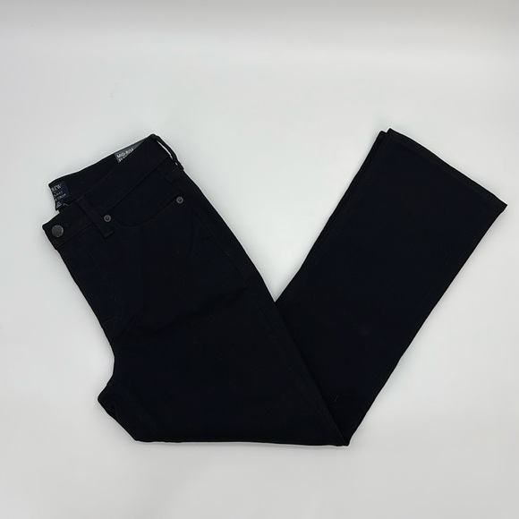 J Crew Factory Mid Rise Flare crop black jean all-day stretch size 26 NWT BT057 - Picture 5 of 12